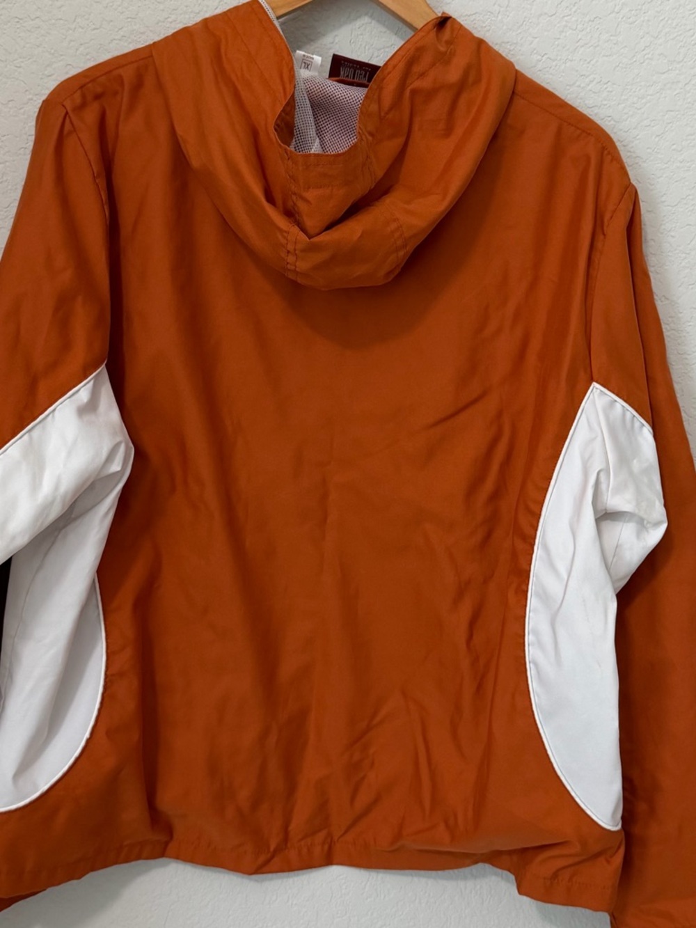 Texas LonghornOrange Windbreaker Jacket Women XL Hooded Lightweight Athletic UT - Picture 9 of 9